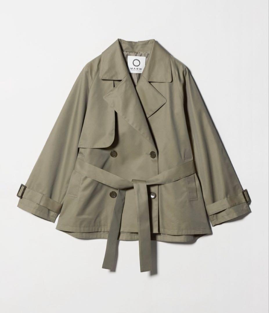 MARW UNITED ARROWS ミドルトレンチコート モカ 34