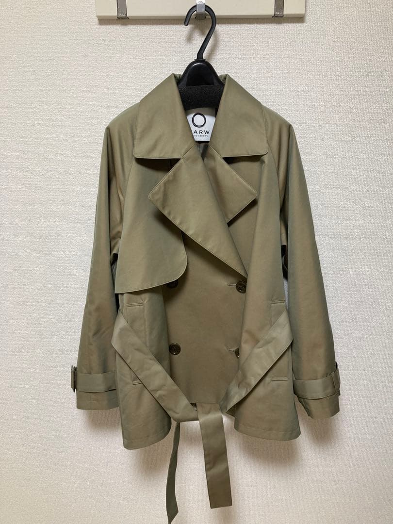MARW UNITED ARROWS ミドルトレンチコート モカ 34