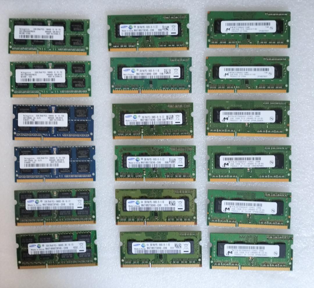 DDR3 PC3 10600S　8500　 2G 18枚セット✕6