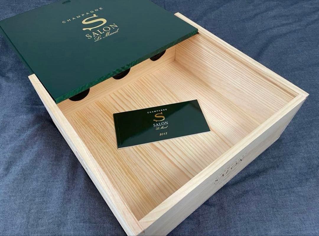 salon サロン　シャンパン木箱　美品