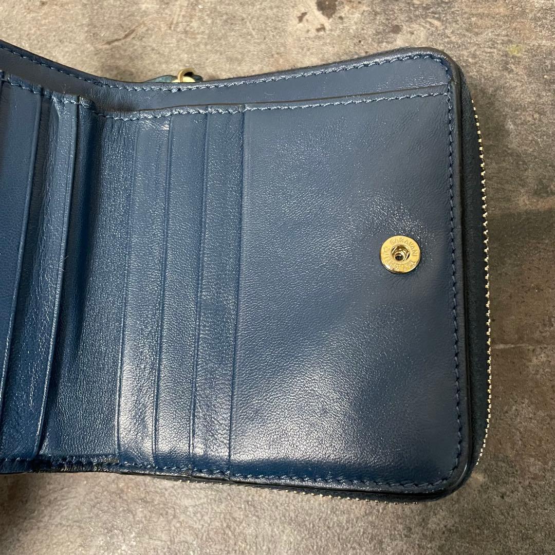 美品 VALENTINO GARAVANI スタッズ コンパクトウォレット