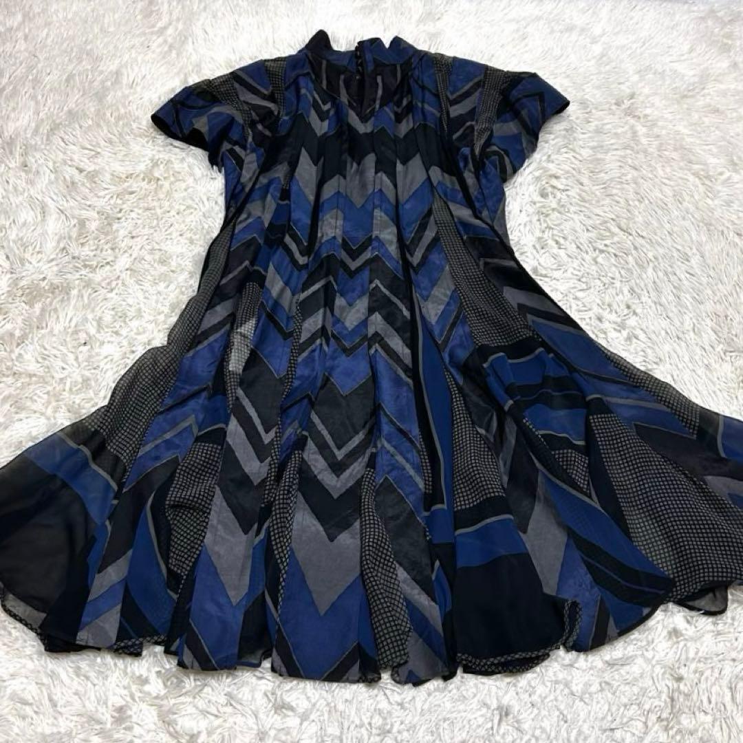 美品　sacai ジオメトリックワンピース　再構築　サイズ2 M相当 フリル