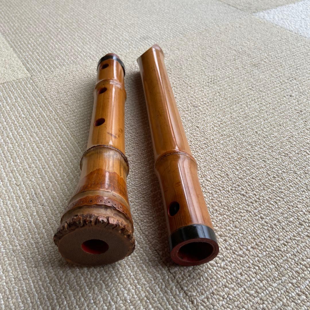 185尺八　一尺八寸管　銘　松月