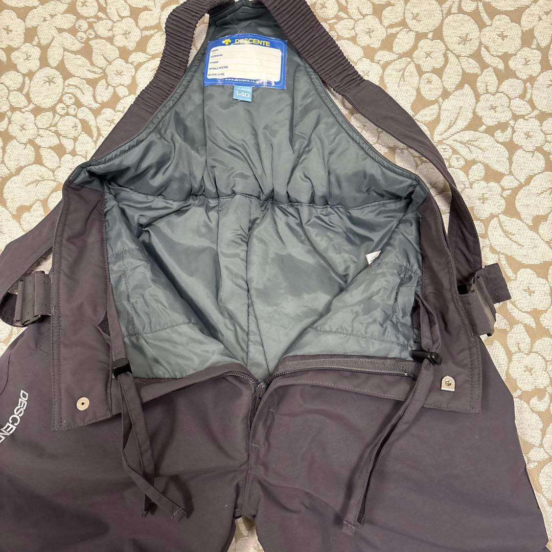 DESCENTE 子ども用スキーウェア 140サイズ 赤