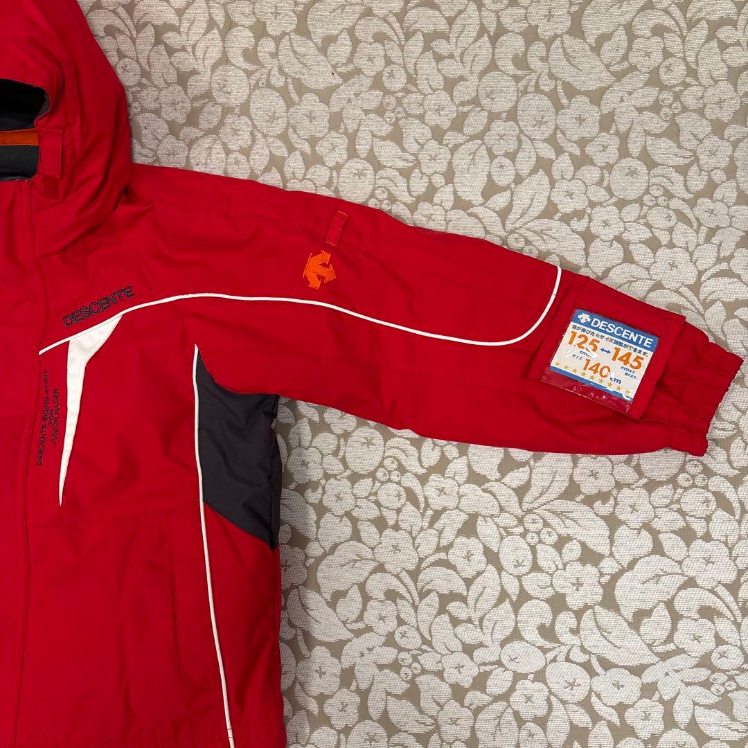DESCENTE 子ども用スキーウェア 140サイズ 赤