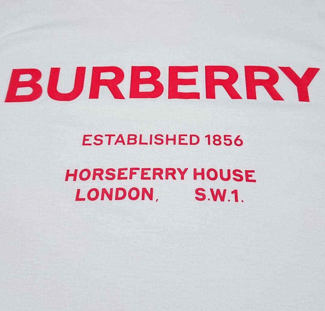 定番モデル BURBERRY バーバリー ロゴ ホワイト 半袖 Tシャツ