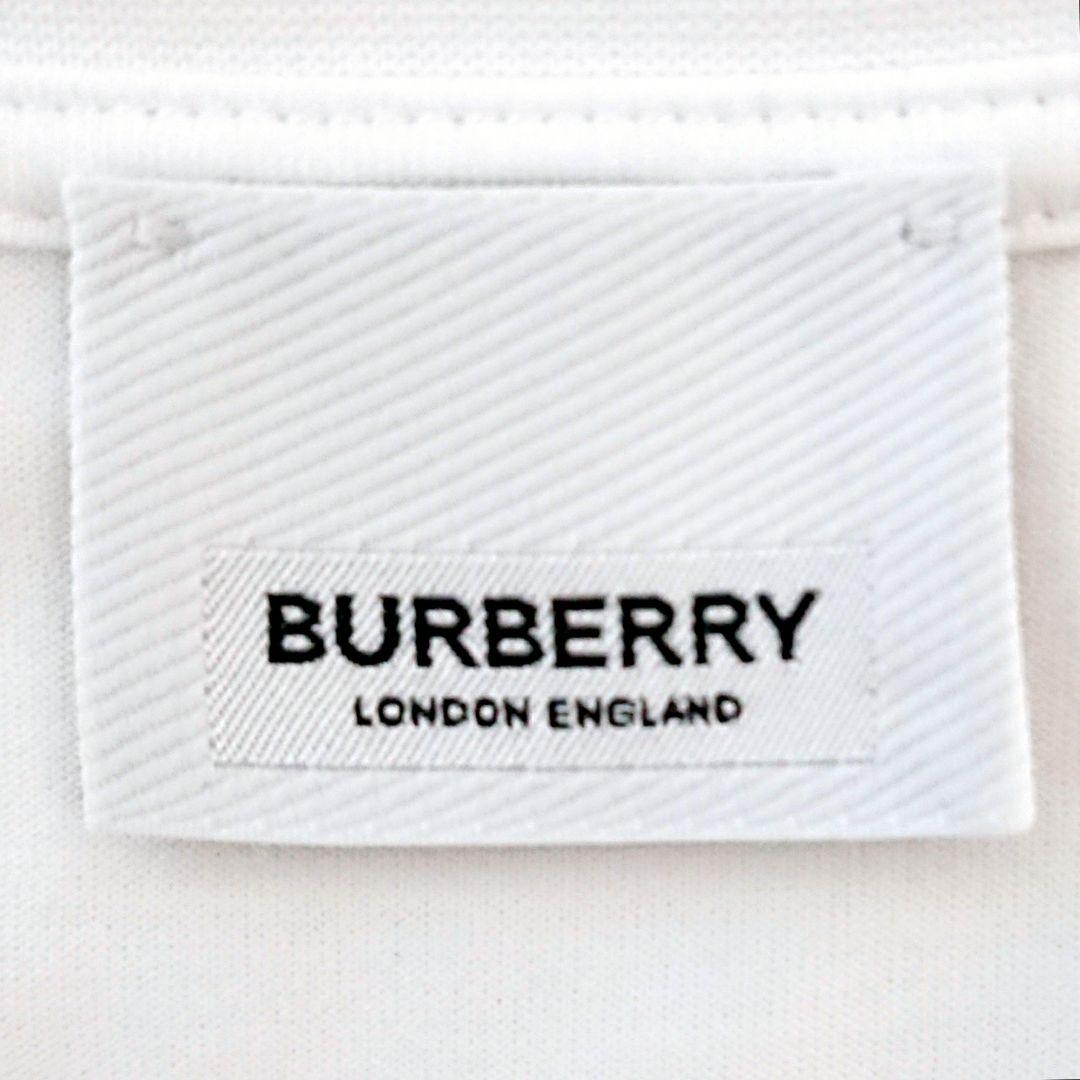 定番モデル BURBERRY バーバリー ロゴ ホワイト 半袖 Tシャツ