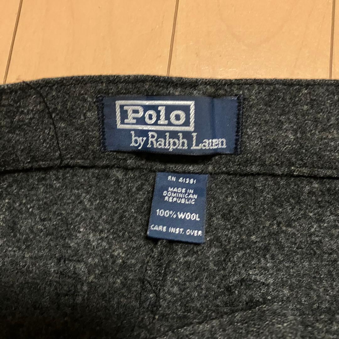 Polo by Ralph Lauren ウールトラウザー グレー