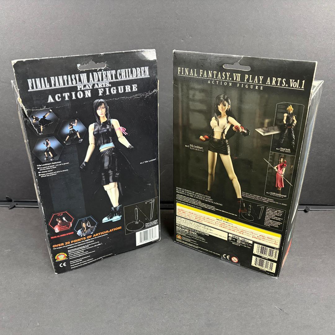 中古 訳あり ティファ ロックハート FFVII プレイアーツ フィギュア 2個