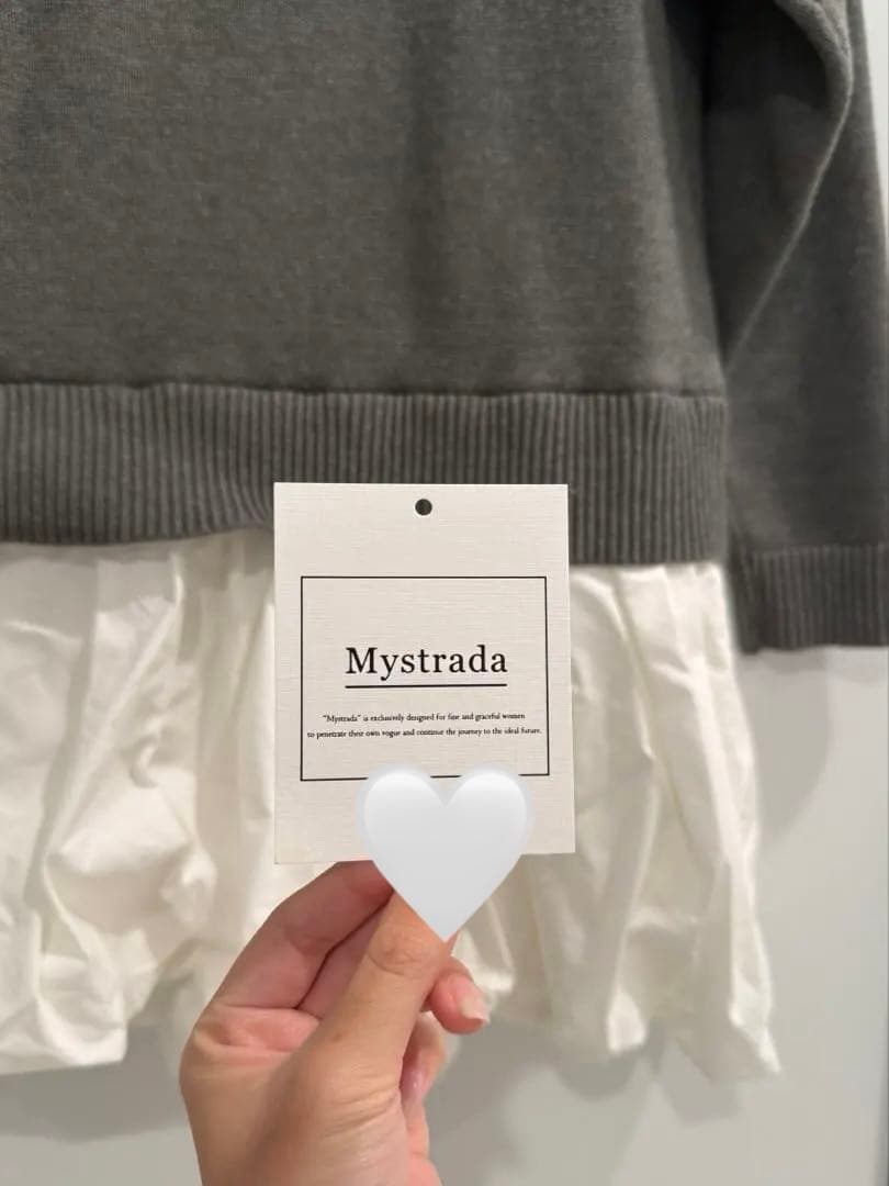 Mystrada バルーンドッキングニット