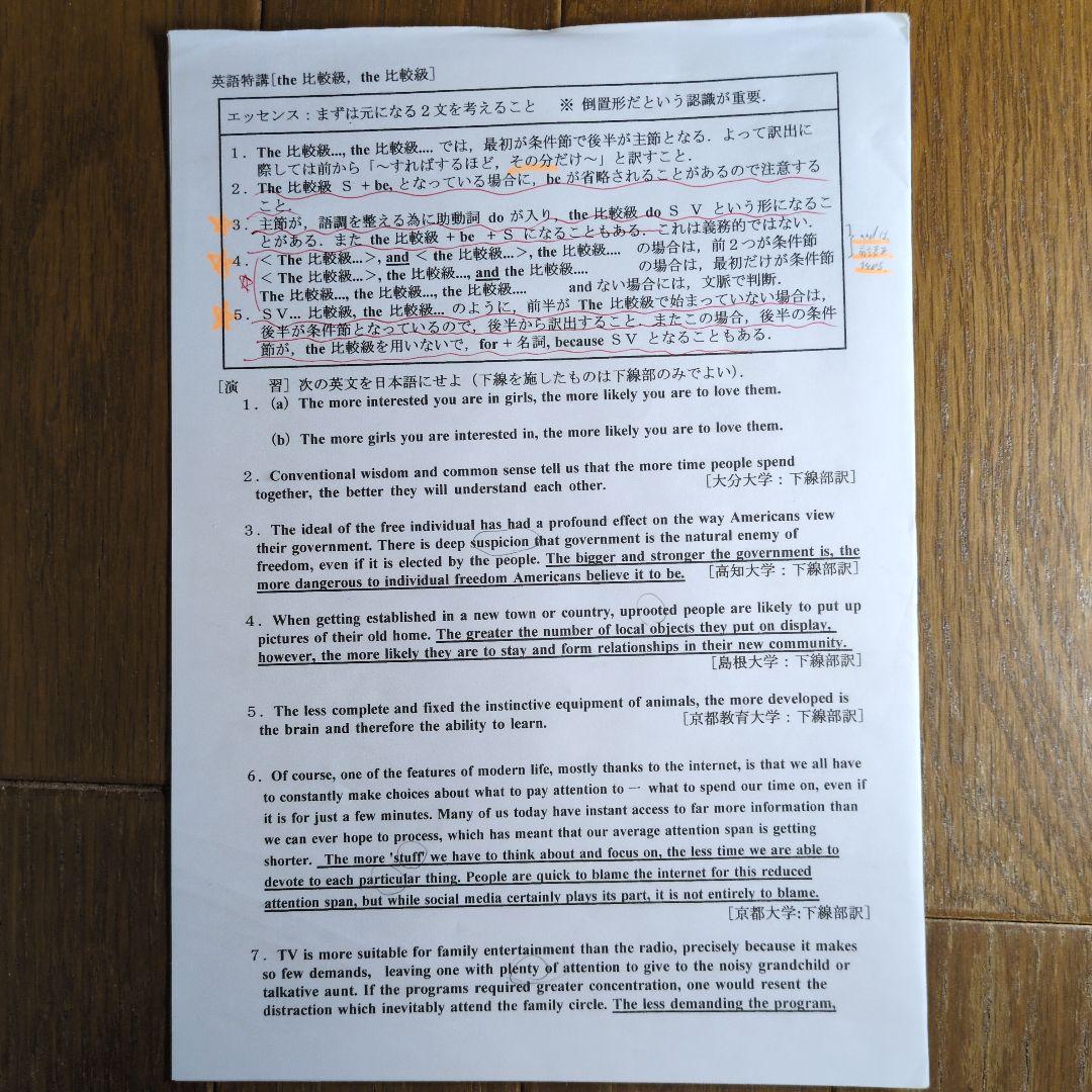 駿台　英語　テキスト、プリントセット　2023年版