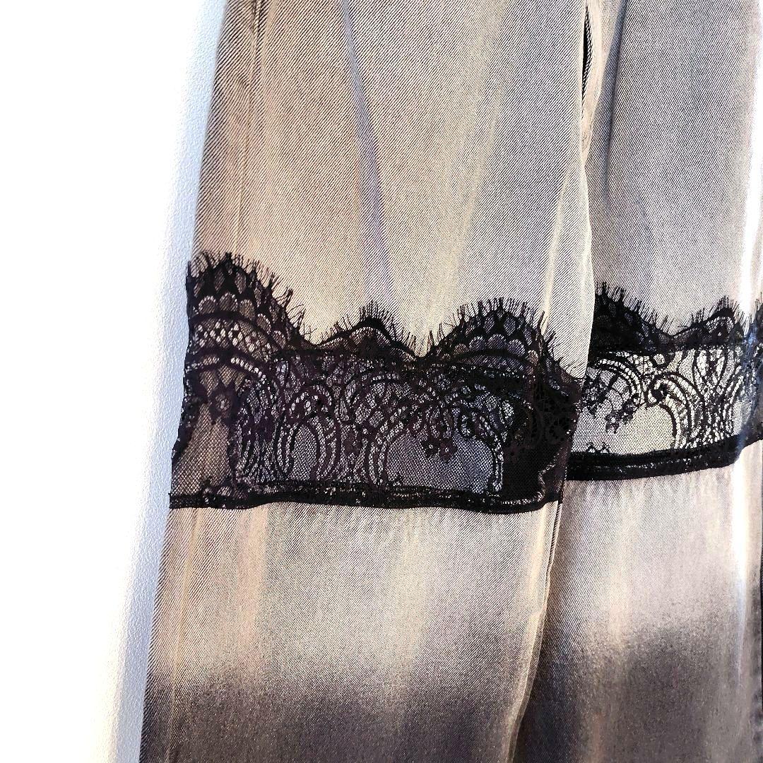 美品❤Darich(ダーリッチ)スカラップレースデニムロングパンツ　サイズS