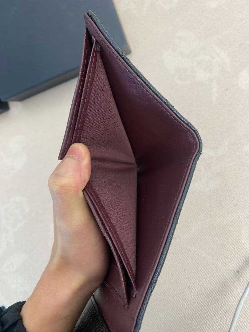 CHANEL 三つ折り財布 黒