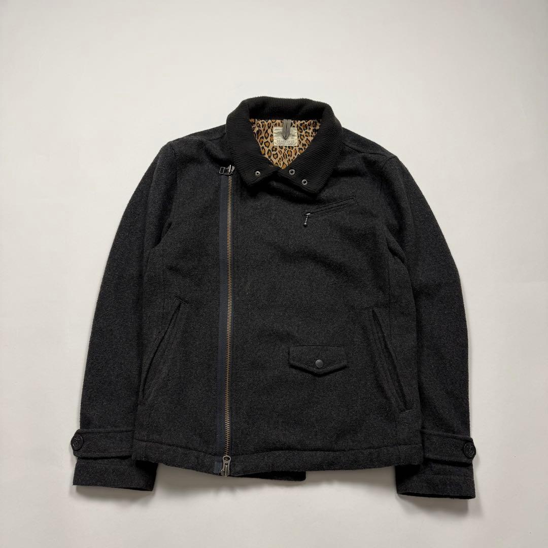 ジャケット・アウター 2000s CIAOPANIC diagonal zipup wool jkt