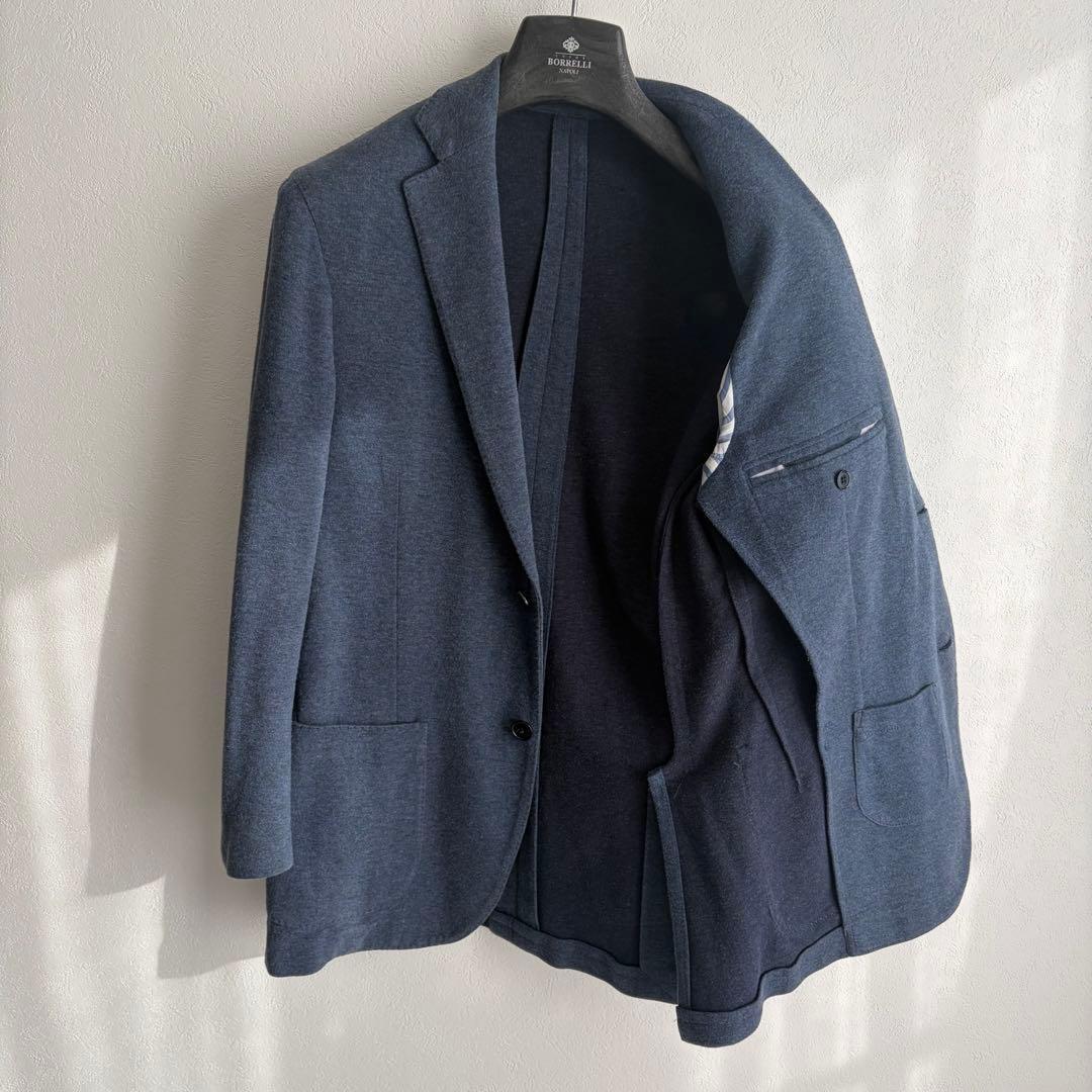【美品✨】LARDINI テーラード　カシミヤ混　46 ネイビー　ブート付き