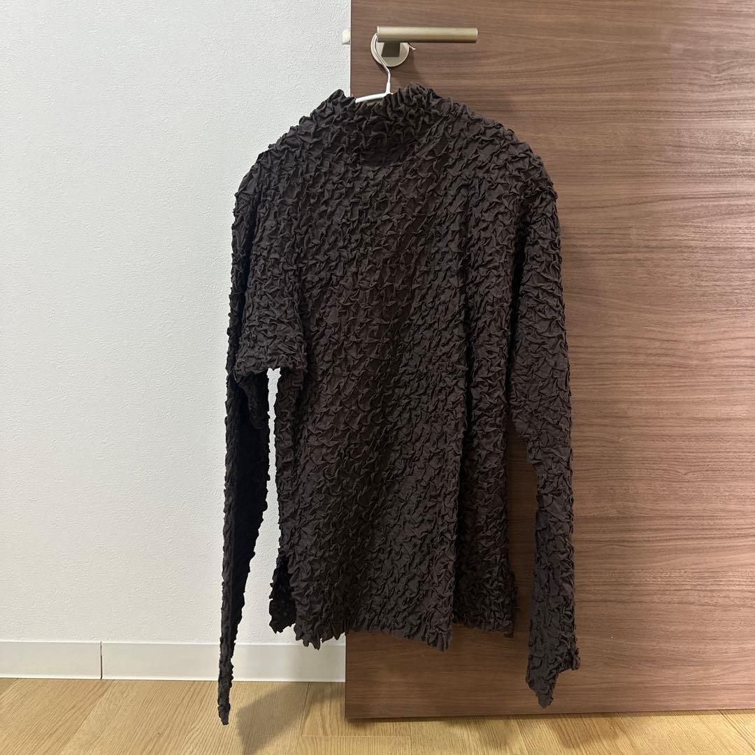 ISSEY MIYAKE しわ加工　カーディガン　ボタンジャケット