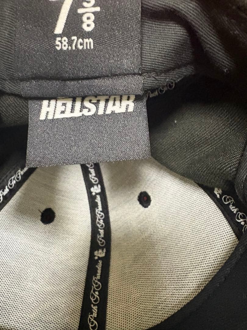 HELLSTAR ベースボールキャップ 黒 グレー