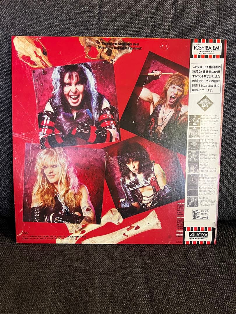 1984年 帯付き美盤 W.A.S.P.『魔人伝』LP 洋楽レコード　デビュー