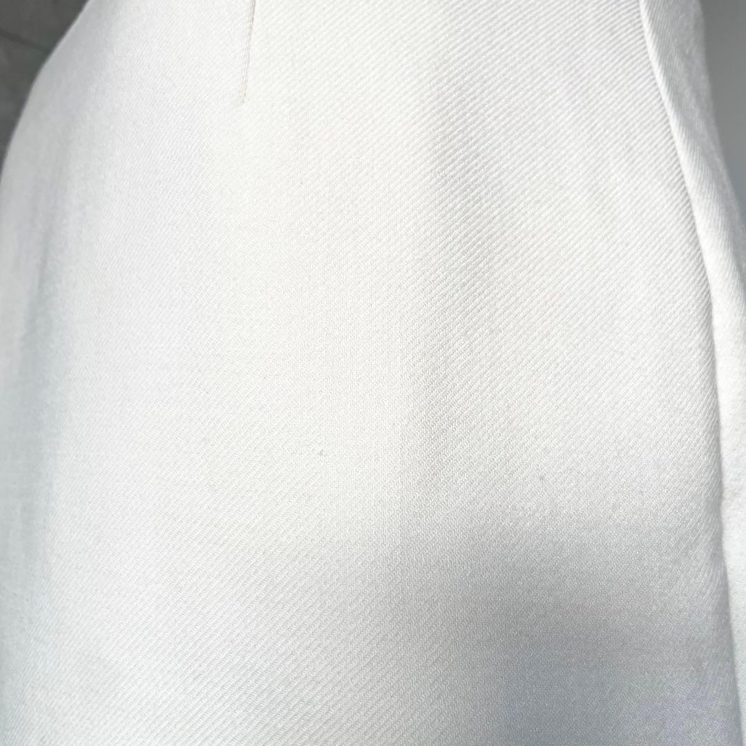 ミリーMILLYレイヤード風ウエストボーダーワンピースsize0アイボリー