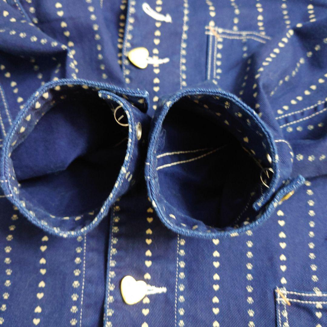 TCB jeans キャットハートチョアコートPaw Stripe　サイズ40