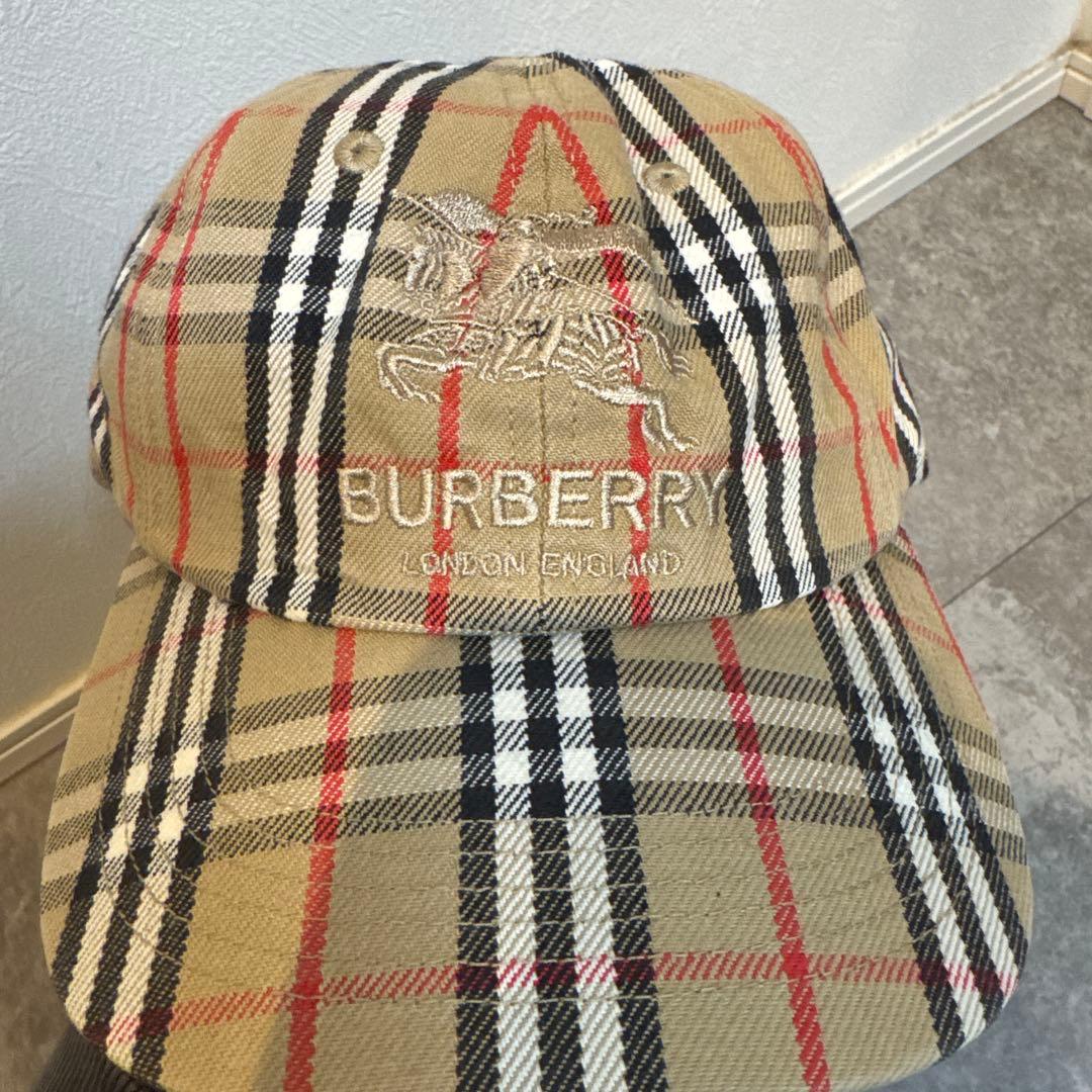 Supreme 22SS Burberry Denim 6-Panel キャップ