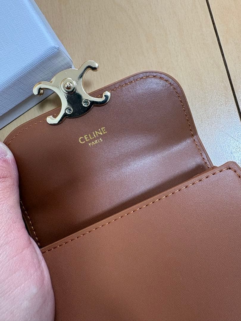 CELINE ブラウン三つ折り財布