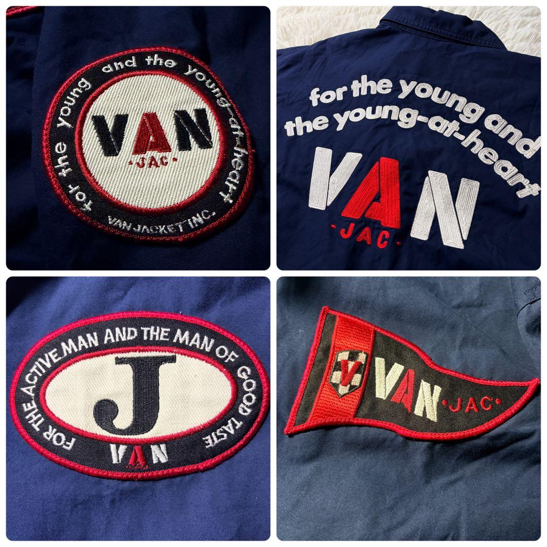 美品/希少モデル■VAN JACKET スウィングトップ　アーチロゴ　刺繍　L