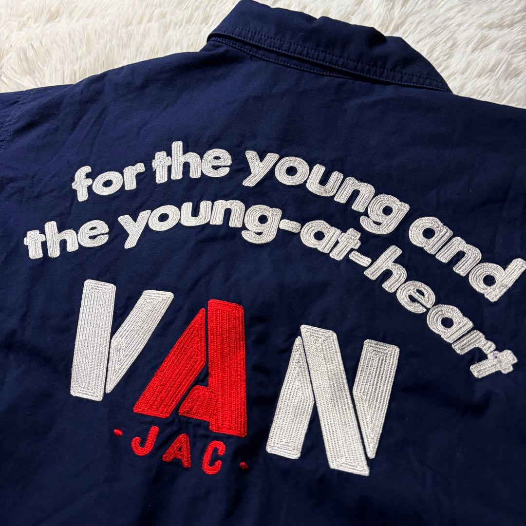 美品/希少モデル■VAN JACKET スウィングトップ　アーチロゴ　刺繍　L