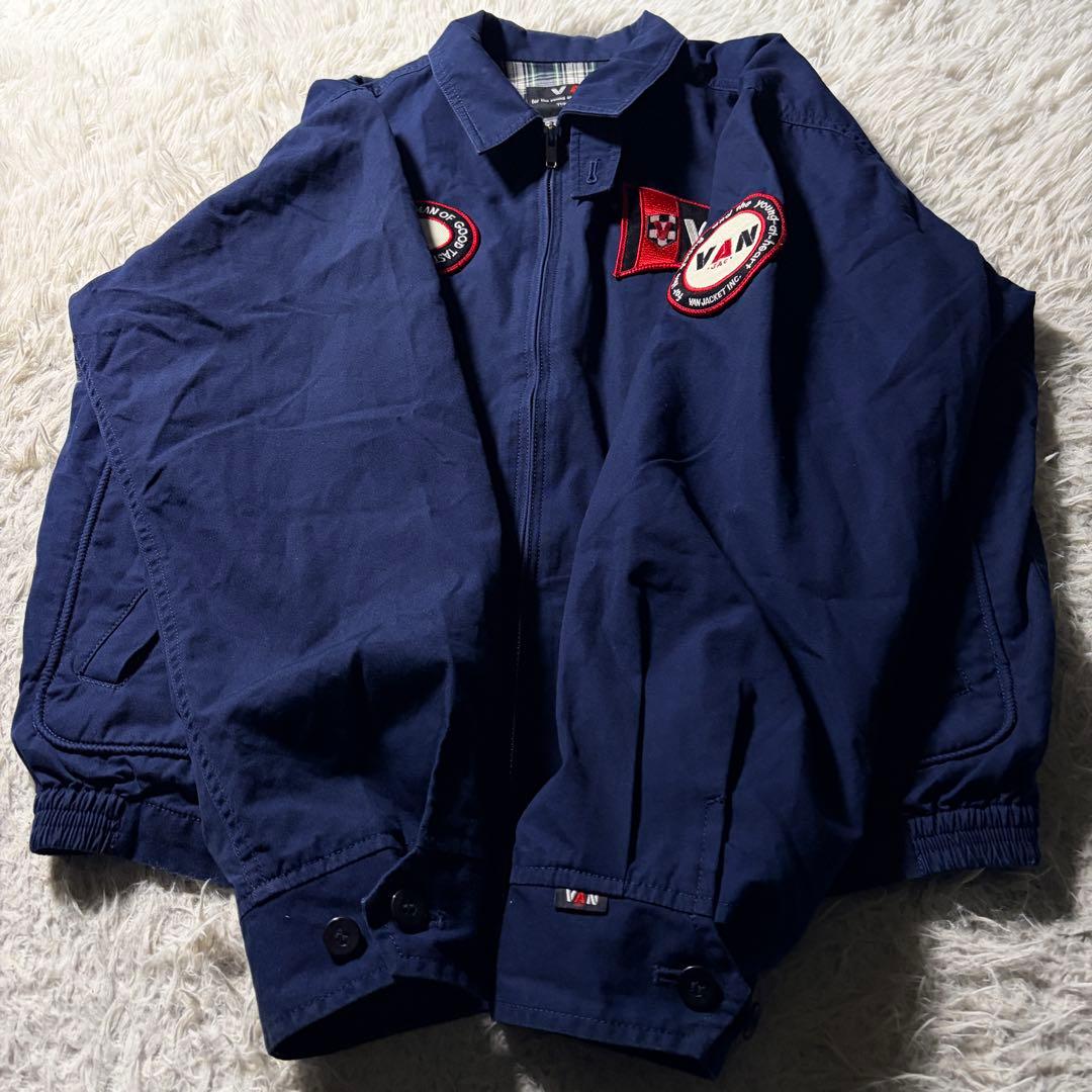 美品/希少モデル■VAN JACKET スウィングトップ　アーチロゴ　刺繍　L
