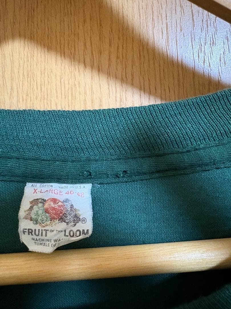 激レア！70s fruit of the room 角ポケ　Tシャツ　XL