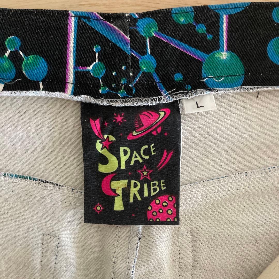 SPACE TRIBE スペーストライブ　総柄パンツ　L