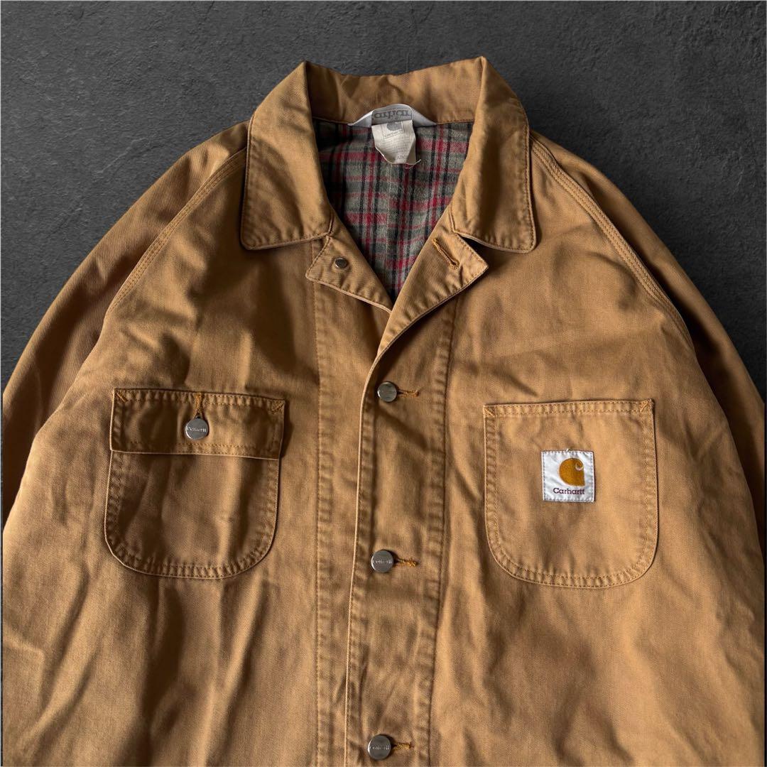 Carhartt カーハート　カバーオール　ジャケット　チョアコート　ブラウン