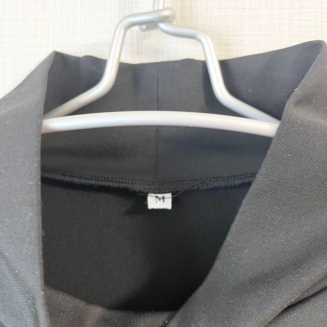 【美品】レザレクション モックネック シャツ M ブラック 黒 メンズ ゴルフ