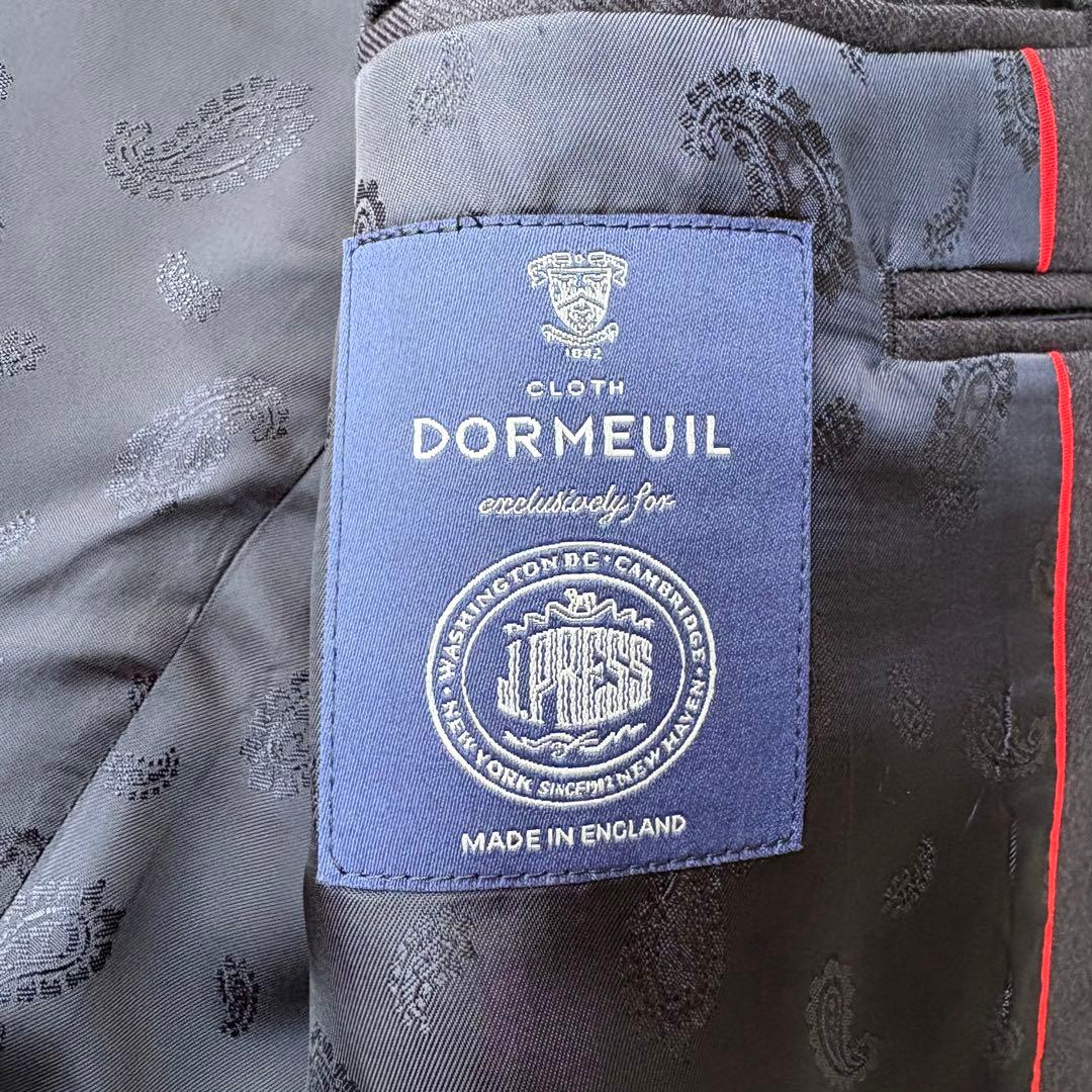 J.PRESS DORMEUIL社生地 金ボタン テーラードジャケット 紺ブレ