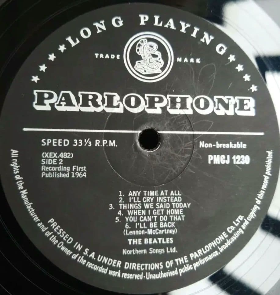 南アフリカ盤/THE BEATLES A HARD DAY'S NIGHT