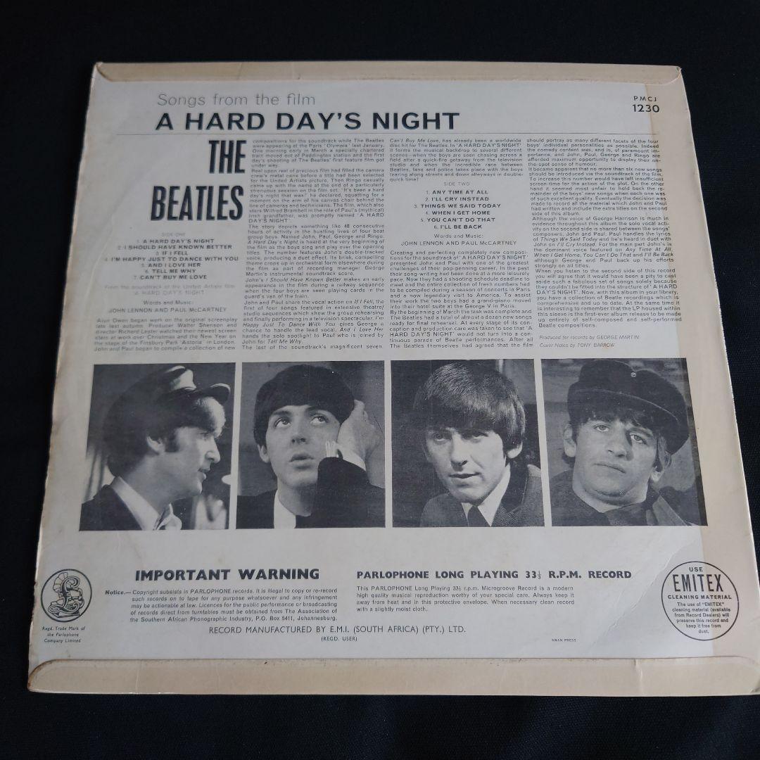 南アフリカ盤/THE BEATLES A HARD DAY'S NIGHT