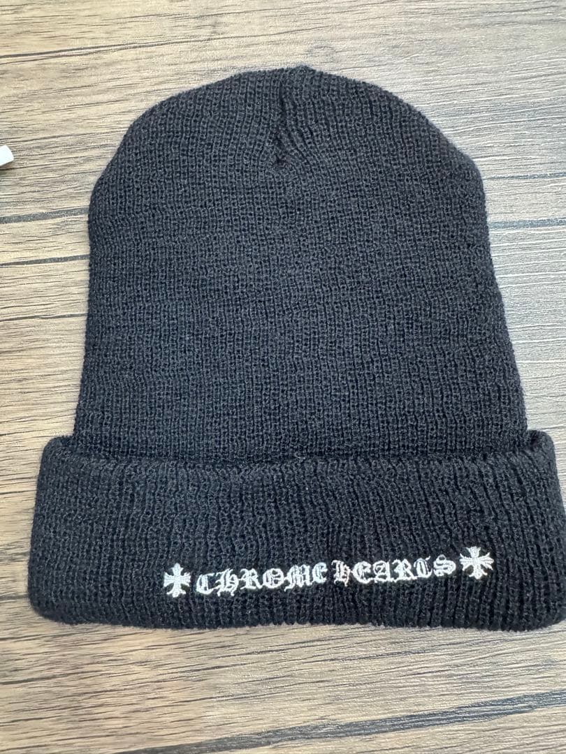 CHROME HEARTS 黒 ニット帽