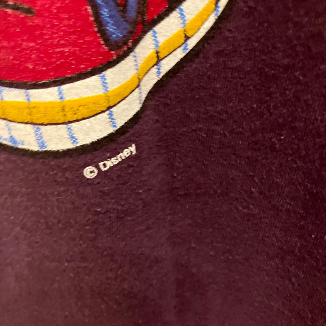 古着 90's ディズニー ミッキー ミニー Tシャツ パープル　L