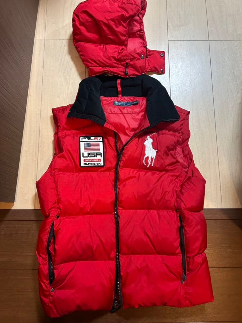 Polo by Ralph Lauren フード付きダウンベスト M