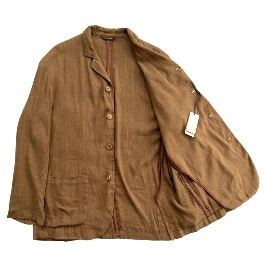 【Vintage】Romeo Gigli リネンジャケット 48 ロメオ・ジリ