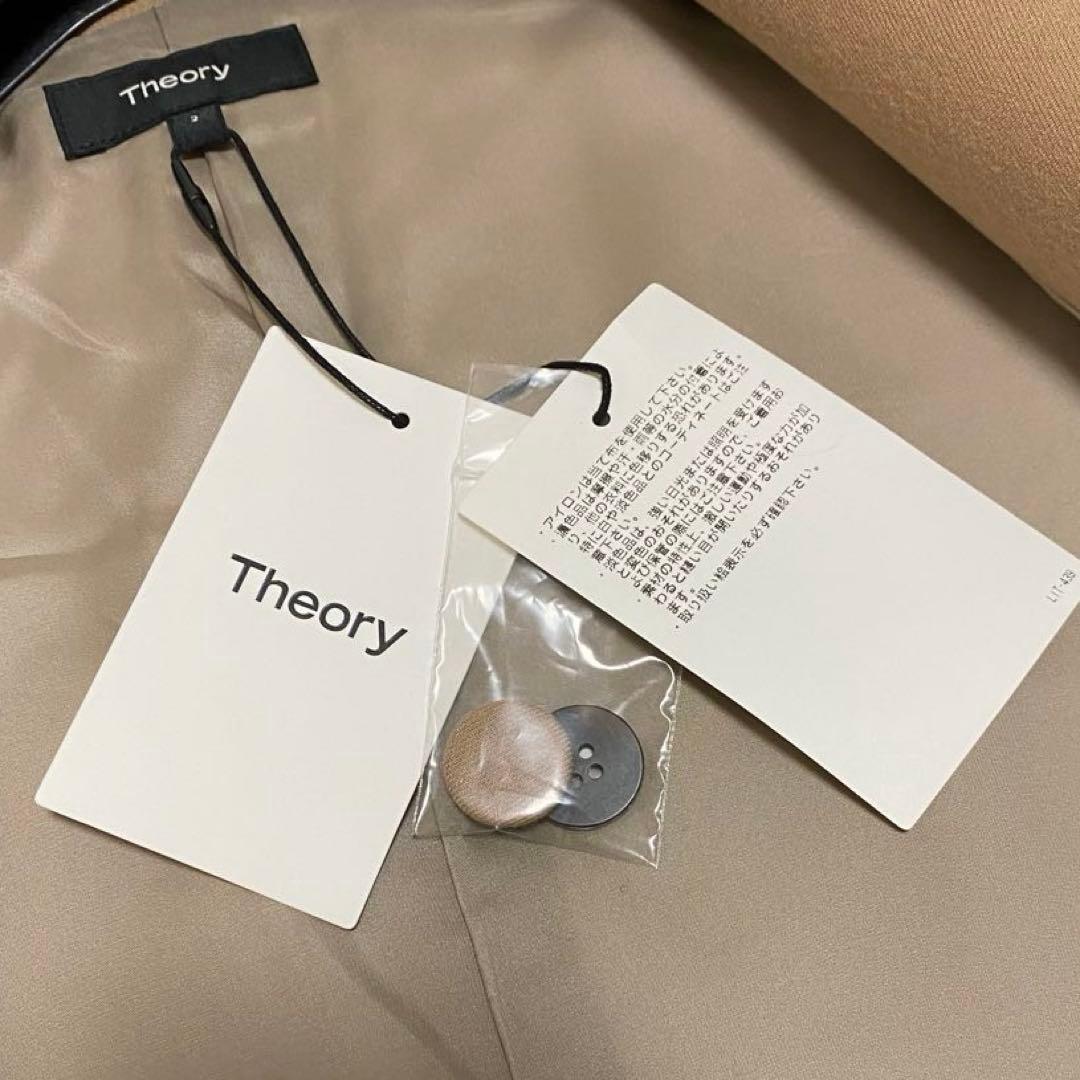 【未使用•タグ付✨】Theory テーラードジャケット 現行 ベージュ M相当