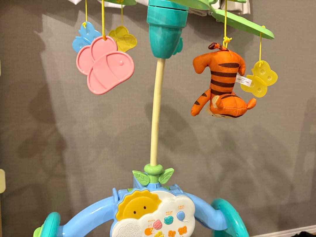 [美品]くまのプーさん えらべる回転 6WAYジムにへんしんメリー プーメリー