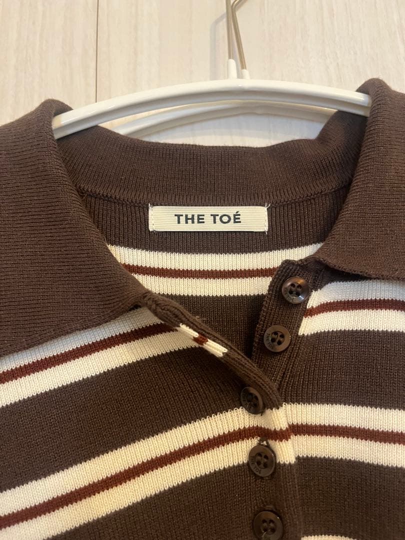 THE TOE Goethe Stripe Knit ブラウン