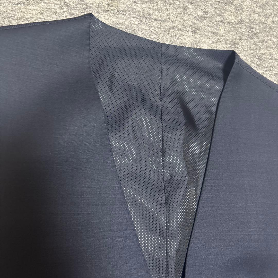 BOSSネイビー スリムフィット スーツベスト
