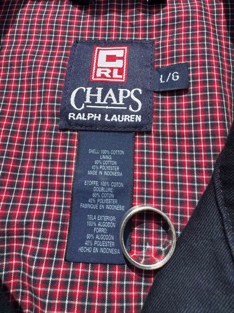 CHAPS RALPH LAUREN ネイビー スイングトップL/G