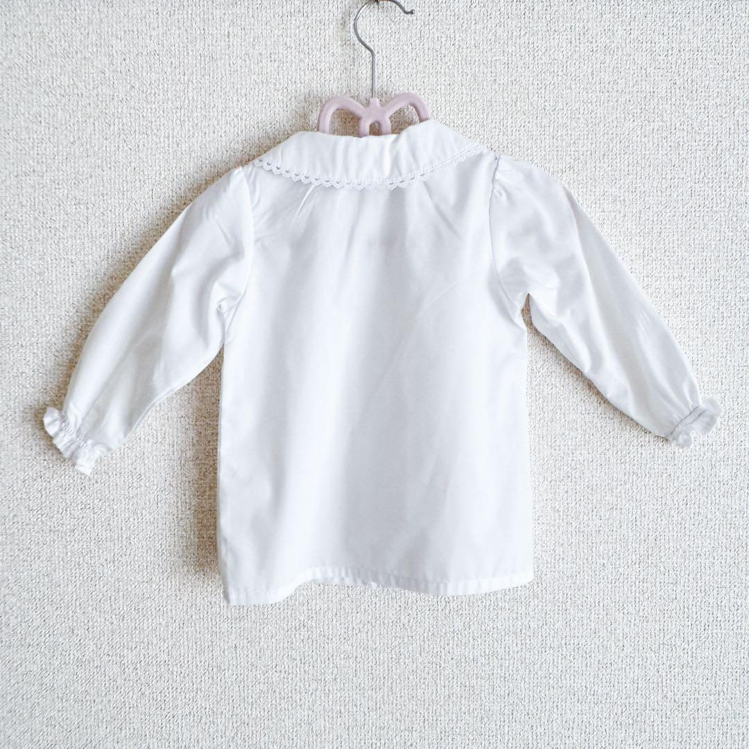 【美品】 familiar ファミリア フリル ジャンバースカート 90