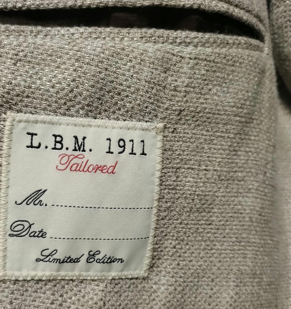 イタリア製 L.B.M.1911 リネン ウール ホップサック ジャケット 50