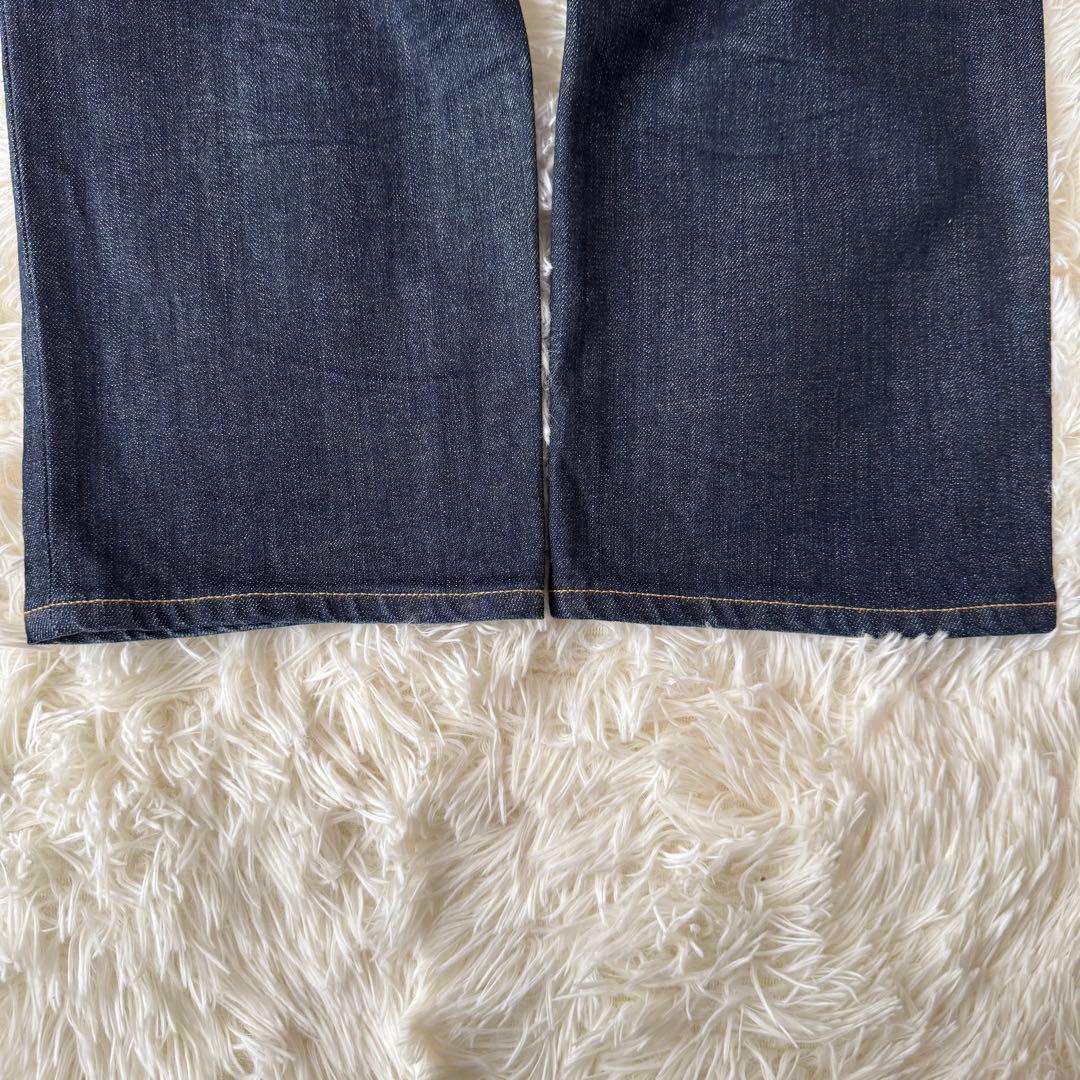 美品✨ヤヌーク ボーイズストレート LEAレア デニム ワンウォッシュ 23