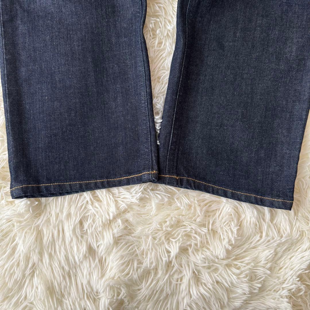 美品✨ヤヌーク ボーイズストレート LEAレア デニム ワンウォッシュ 23