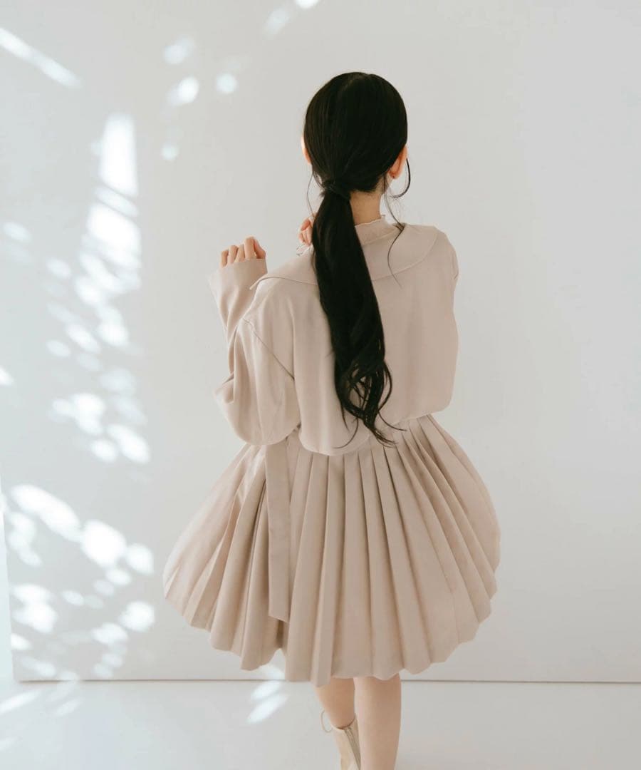 JILL by JILLSTUART プリーツミディトレンチ